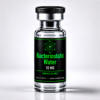 Bacteriostatic water 10ml research vial, black label with lime-green text, Codex Research