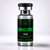 Semaglutide 10mg research peptide vial, black label with lime-green text, Codex Research