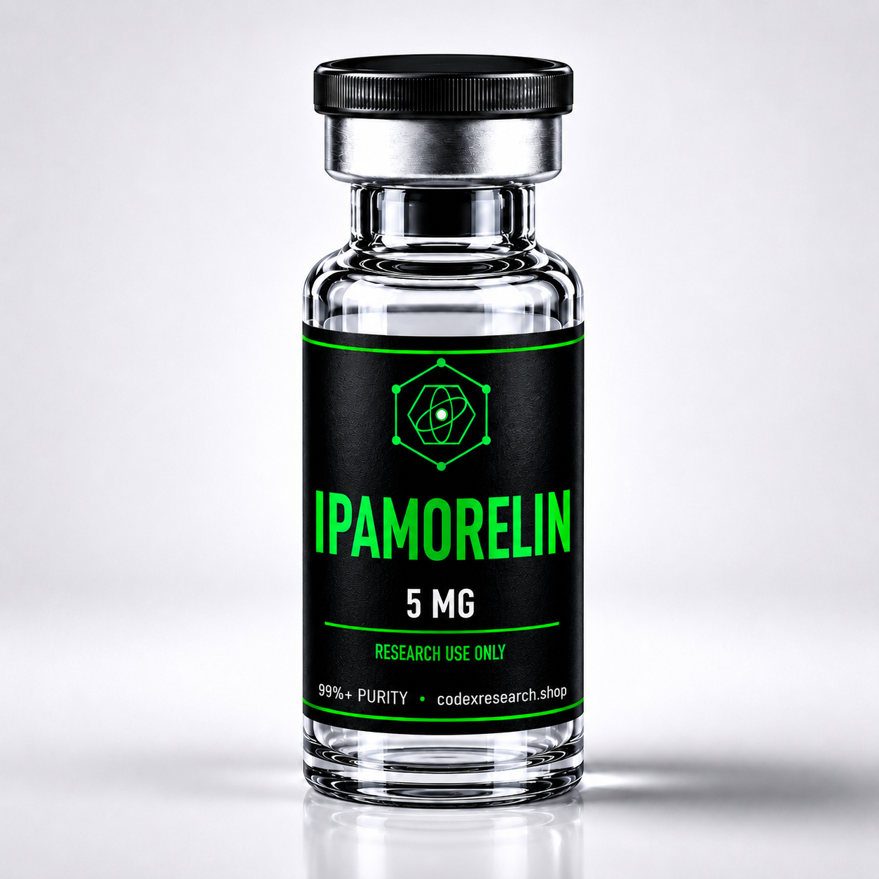 Ipamorelin 5mg research peptide vial — Codex Research