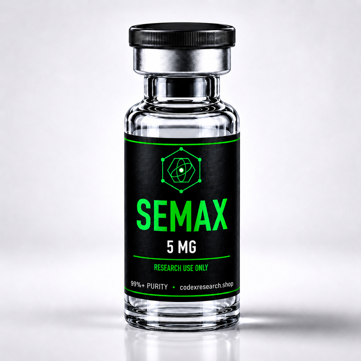 Semax 5mg research peptide vial — Codex Research