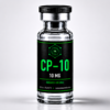CP10 CJC-1295 Ipamorelin 10mg research peptide vial, black label with lime-green text, Codex Research