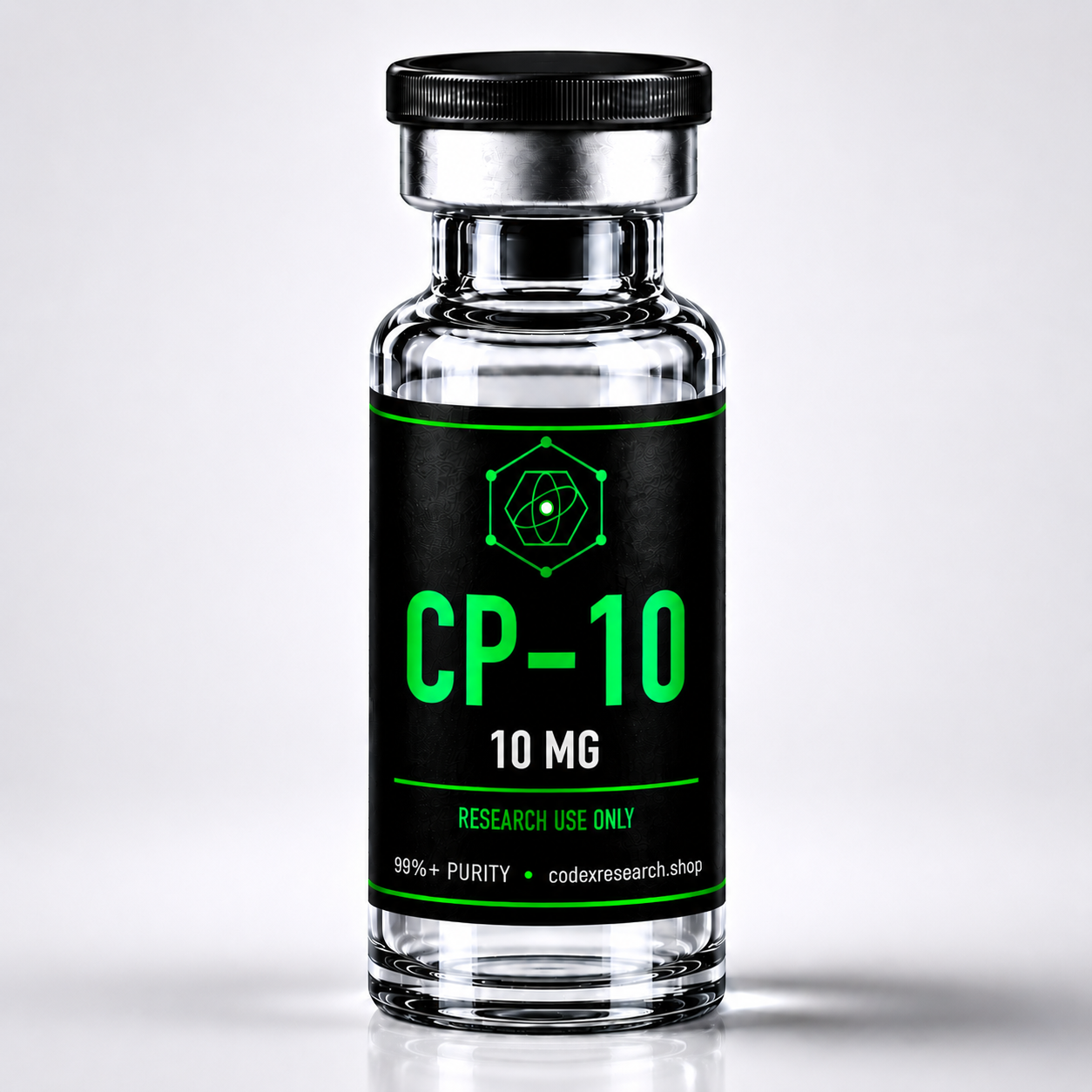 CP-10 10mg research peptide vial — Codex Research
