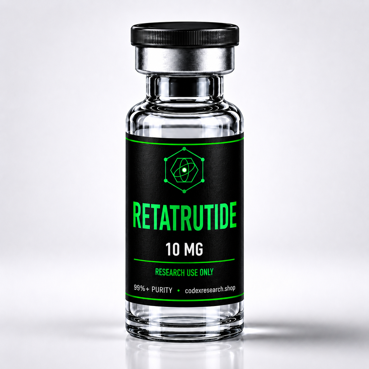 Retatrutide 10mg research peptide vial — Codex Research