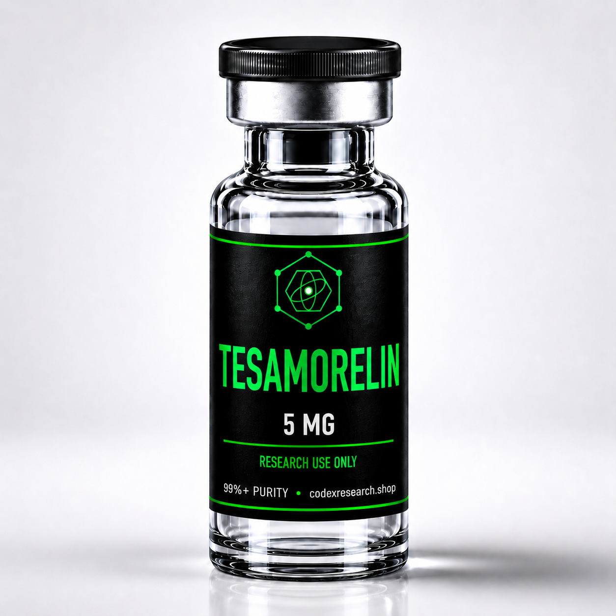 Tesamorelin 5mg research peptide vial — Codex Research