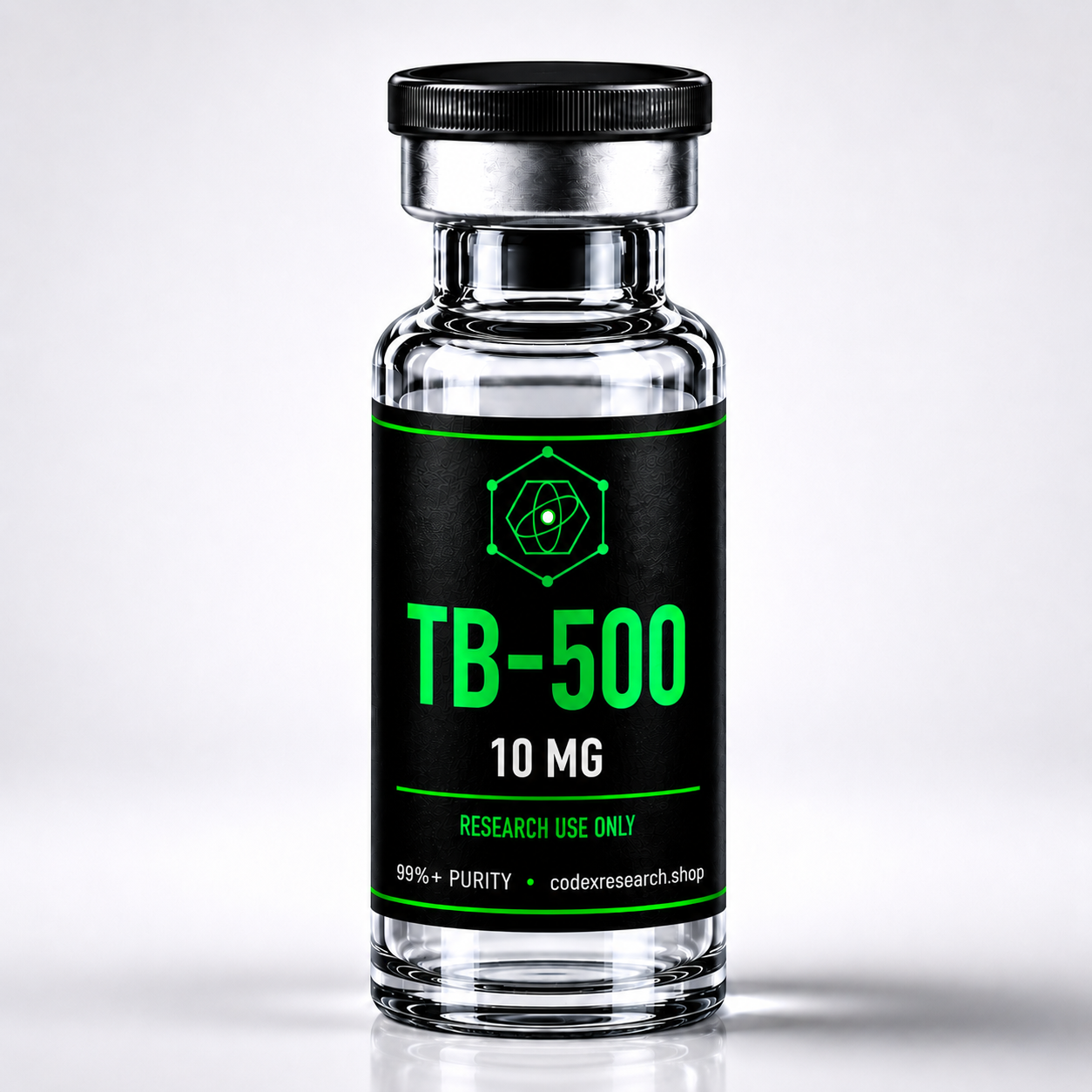 TB-500 10mg research peptide vial — Codex Research