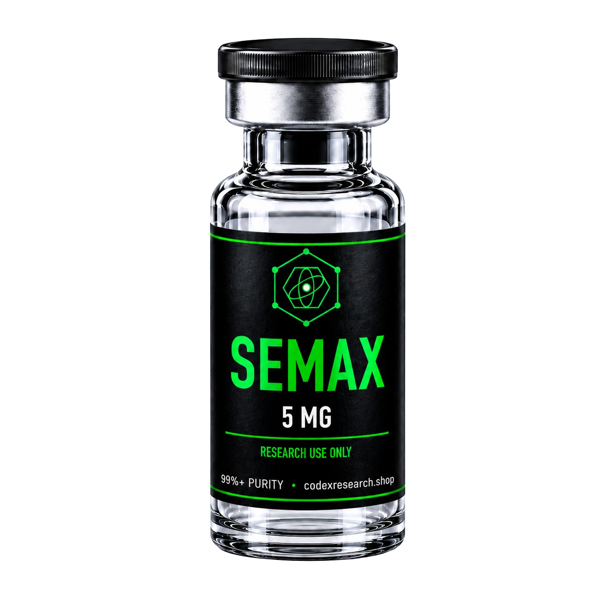 Semax 5mg research peptide vial — Codex Research