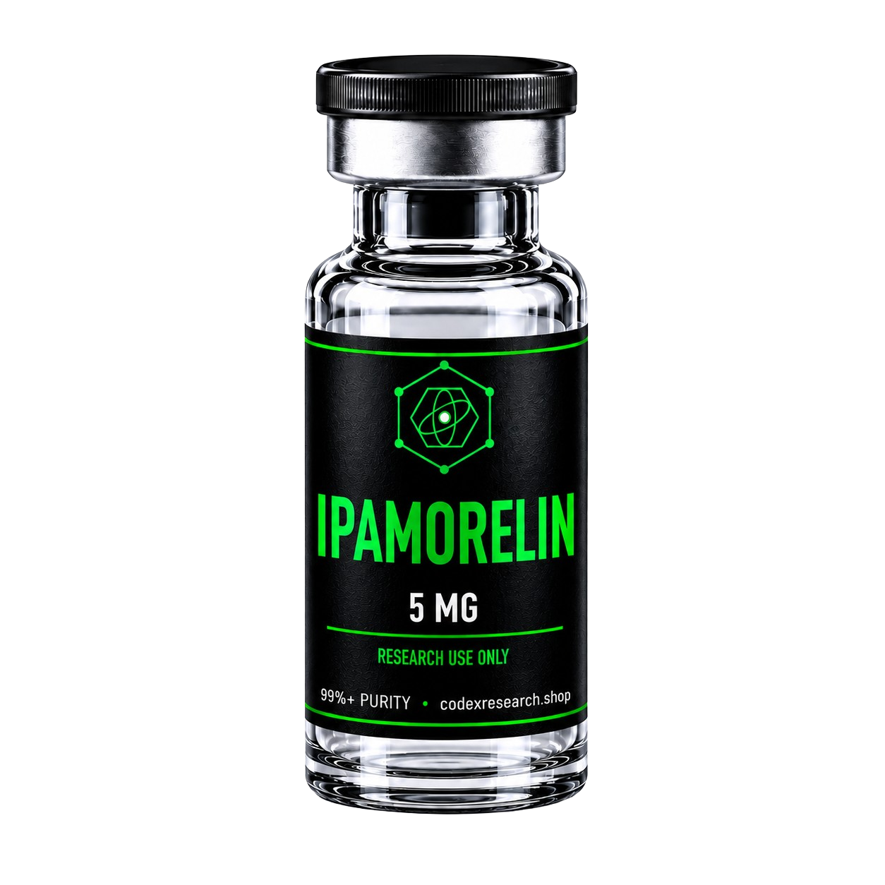Ipamorelin 5mg research peptide vial — Codex Research