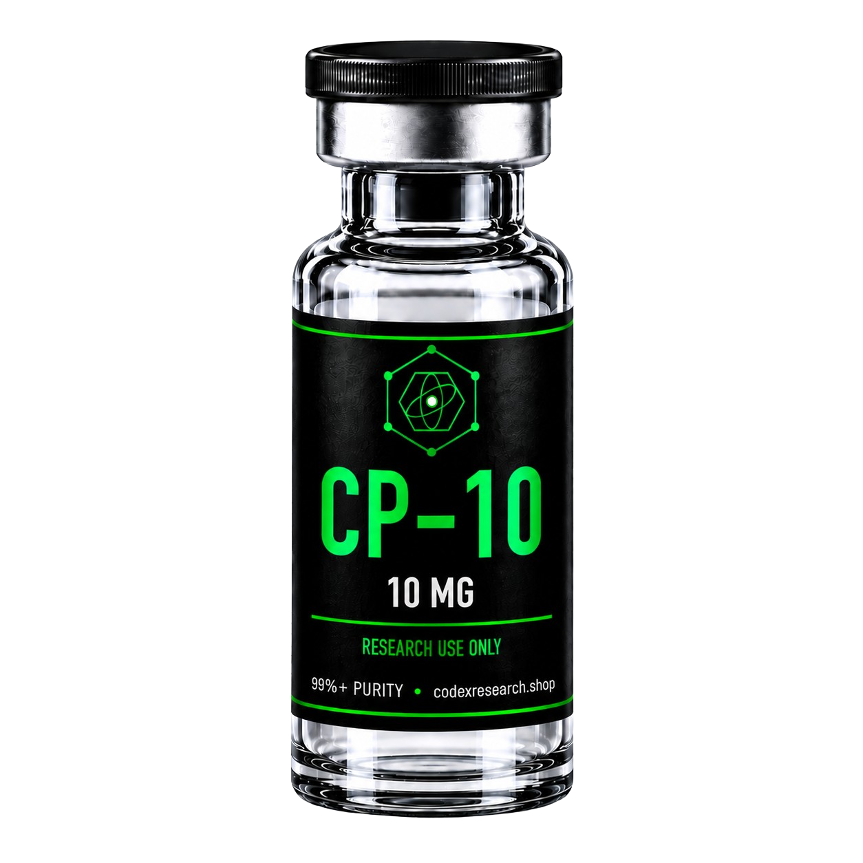 CP-10 10mg research peptide vial — Codex Research