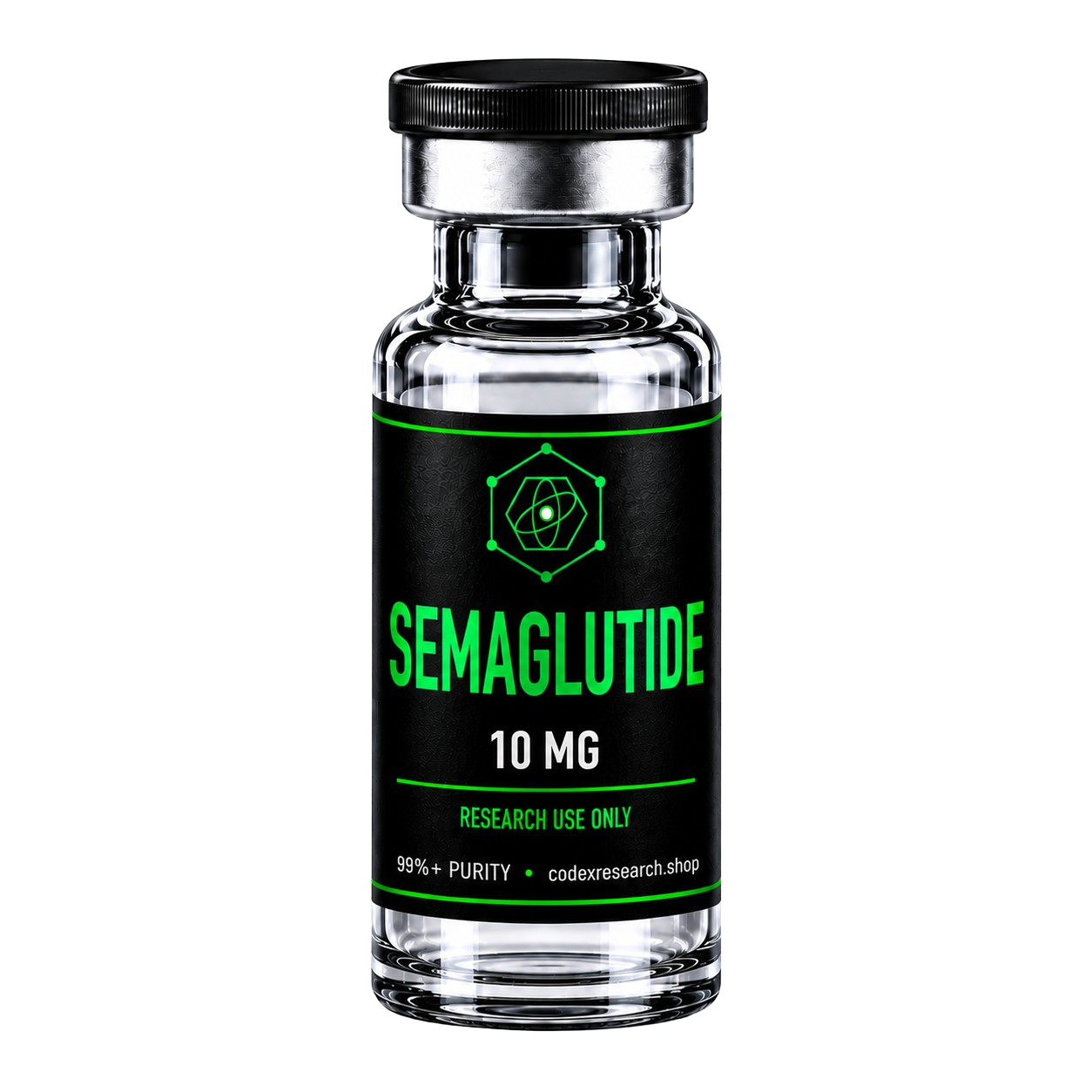 Semaglutide 10mg research peptide vial — Codex Research
