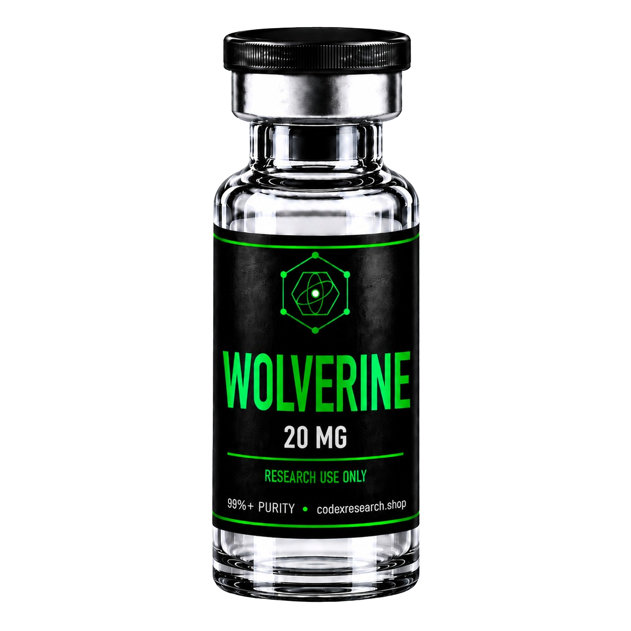 Wolverine research peptide vial