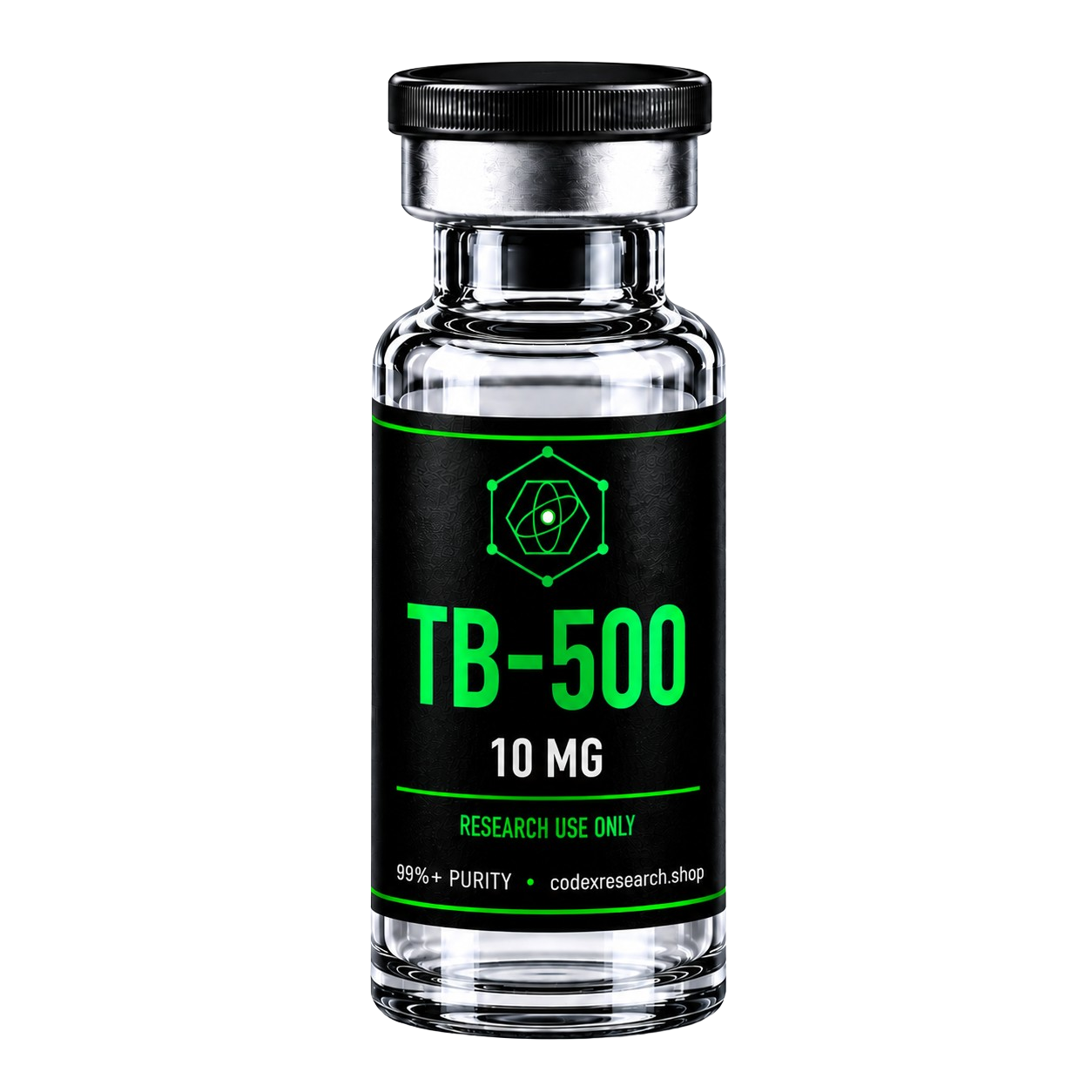 TB-500 10mg research peptide vial — Codex Research