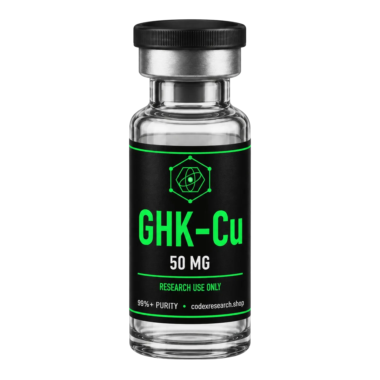 GHK-Cu 50mg research peptide vial — Codex Research