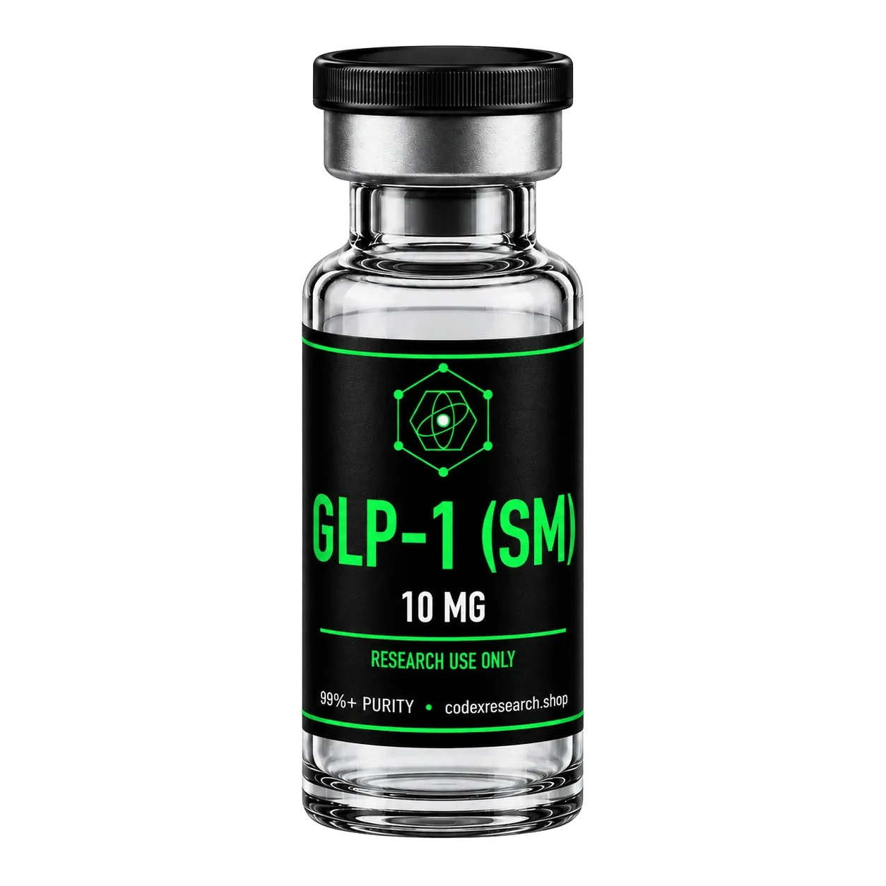 GLP-1 (SM) 10mg research peptide vial — Codex Research