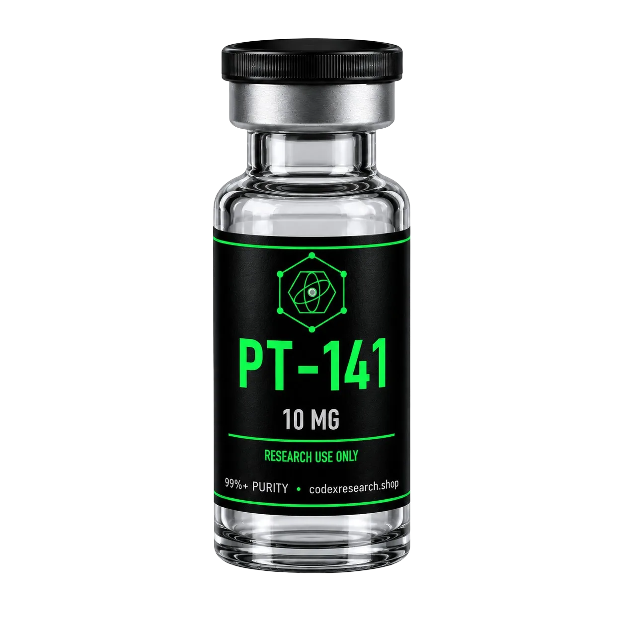 PT-141 10mg research peptide vial — Codex Research