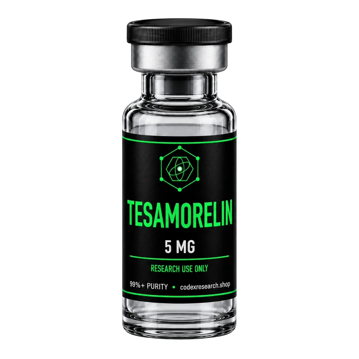 Tesamorelin 5mg research peptide vial — Codex Research