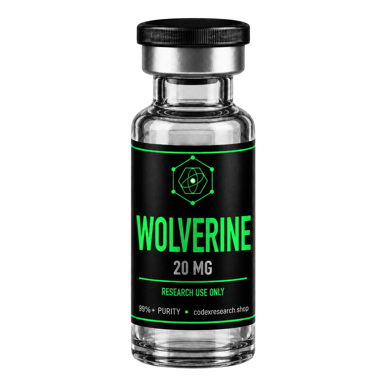 Wolverine research peptide vial