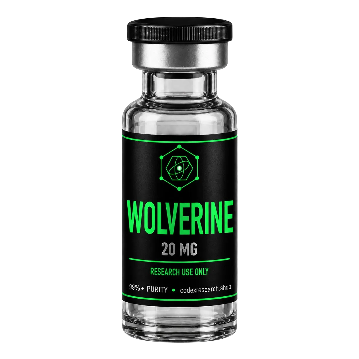 Wolverine research peptide vial